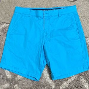 CHAPS Blue twill shorts zipper button